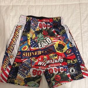 Colorful Graphic Print Shorts